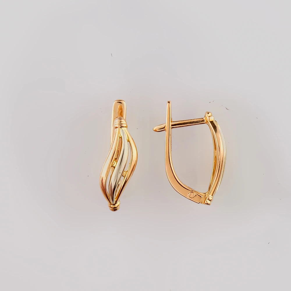 Серьги из красного золота 585 пробы
