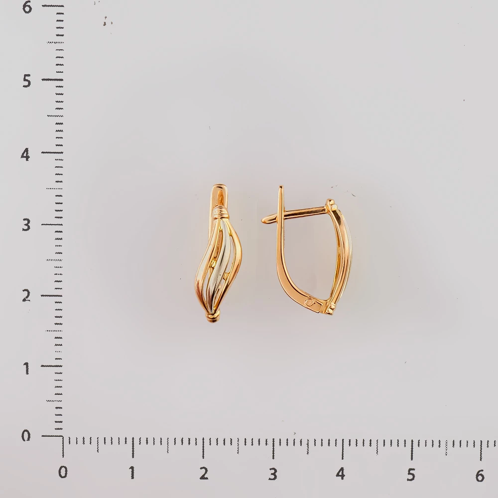 Серьги из красного золота 585 пробы