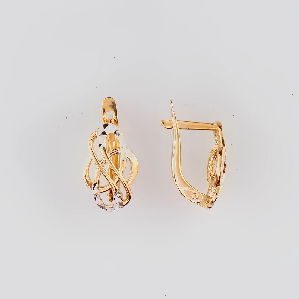 Серьги из красного золота 585 пробы