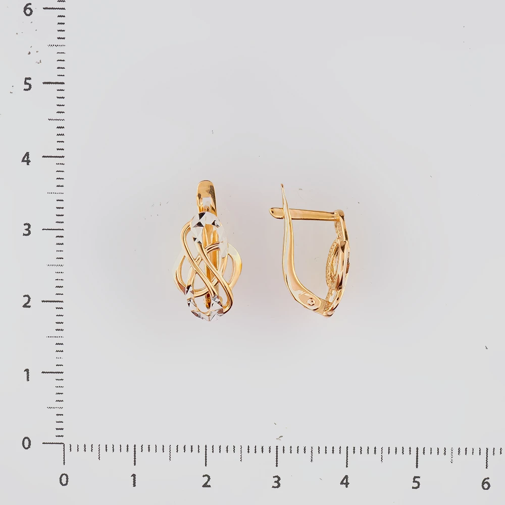 Серьги из красного золота 585 пробы