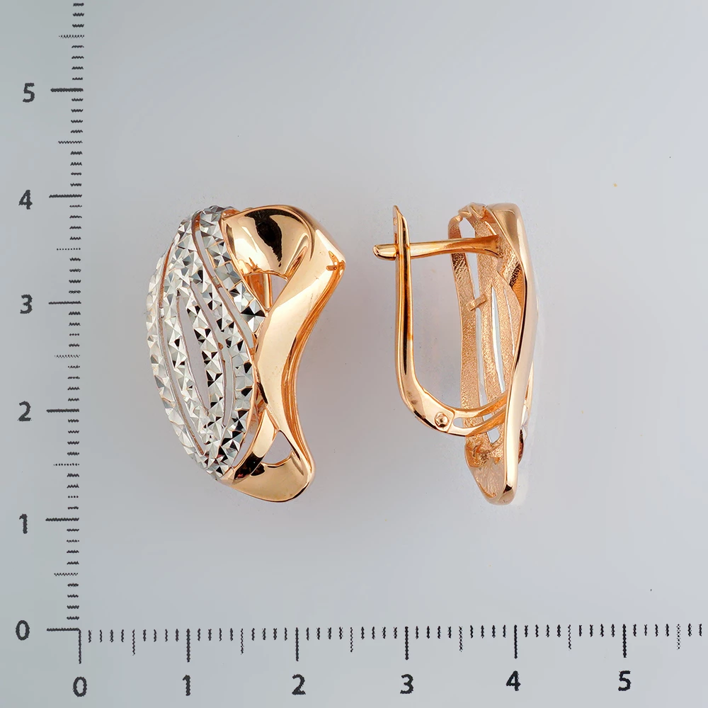 Серьги из красного золота 585 пробы