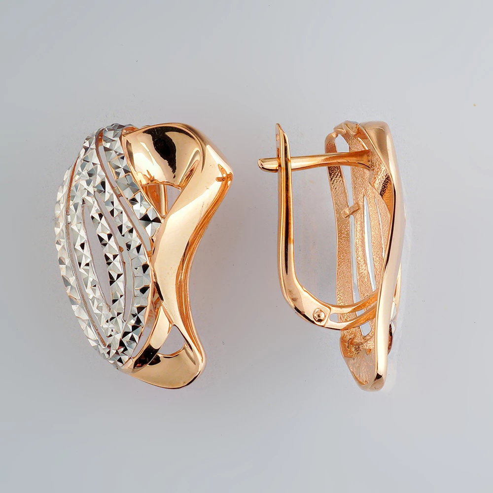 Серьги из красного золота 585 пробы