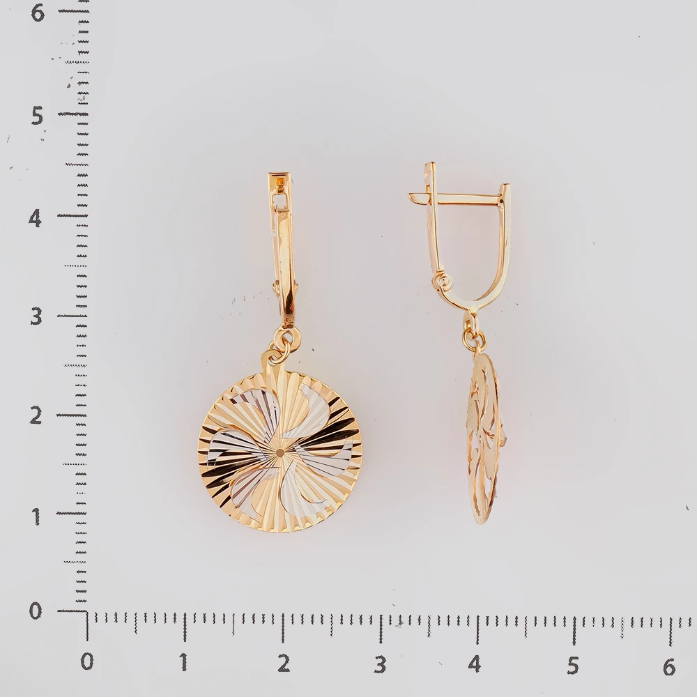 Серьги из красного золота 585 пробы