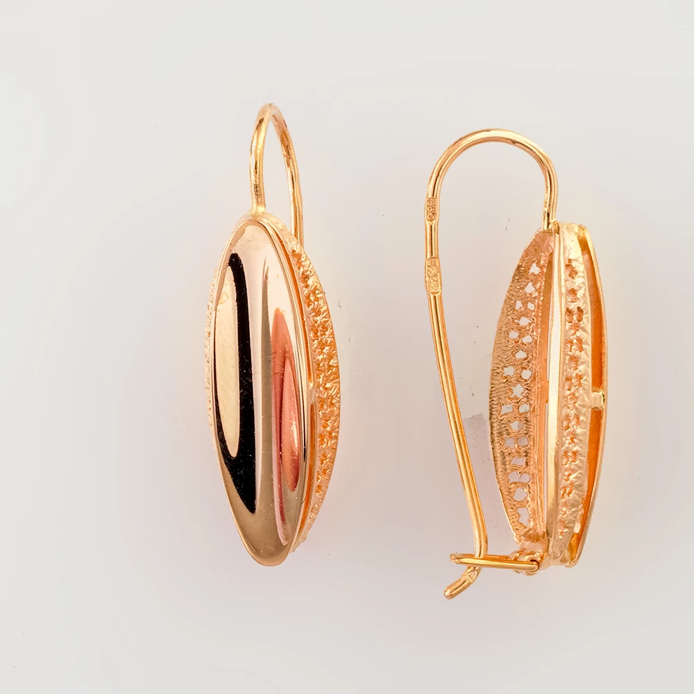 Серьги из красного золота 585 пробы