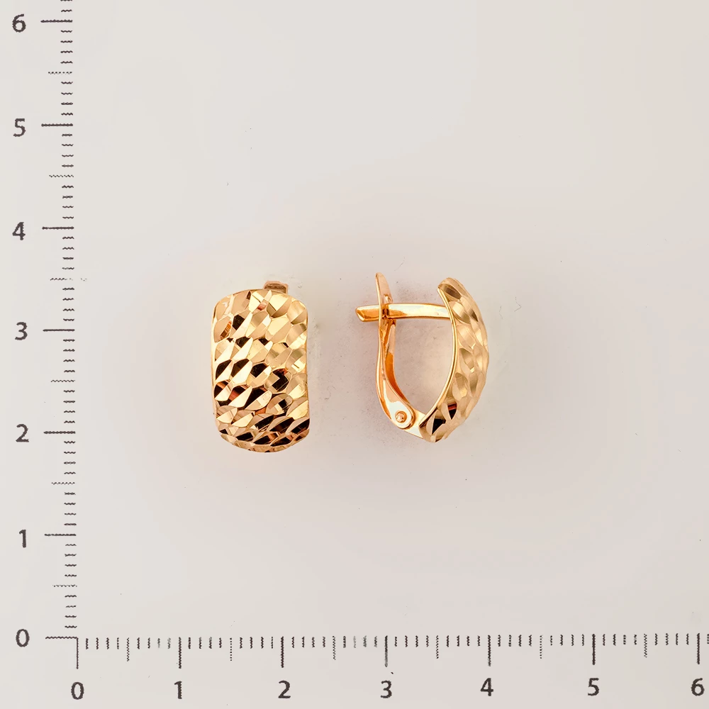 Серьги из красного золота 585 пробы