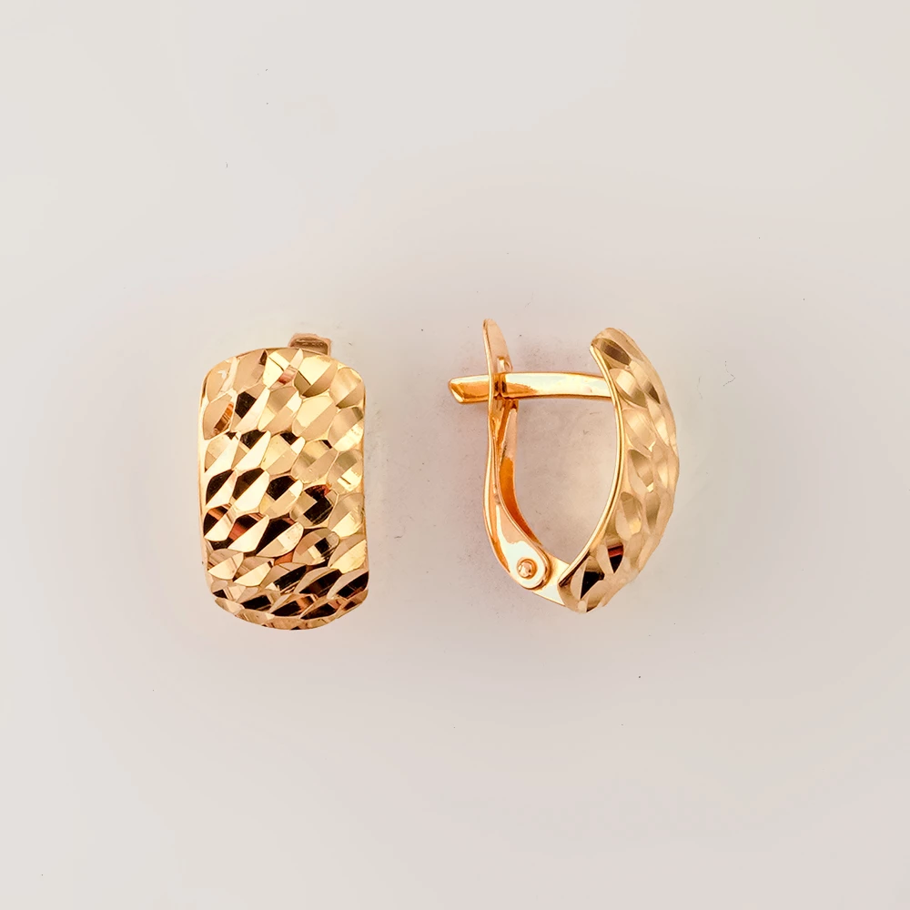 Серьги из красного золота 585 пробы