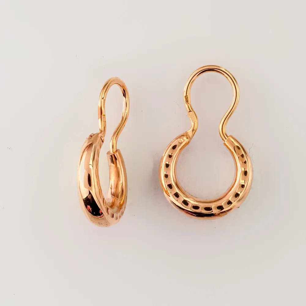 Серьги из красного золота 585 пробы