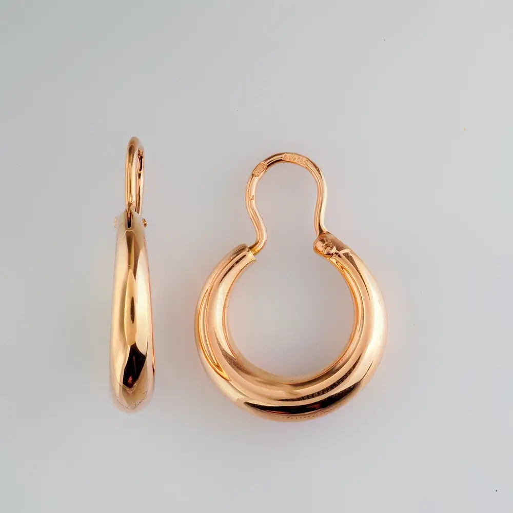 Серьги из красного золота 585 пробы