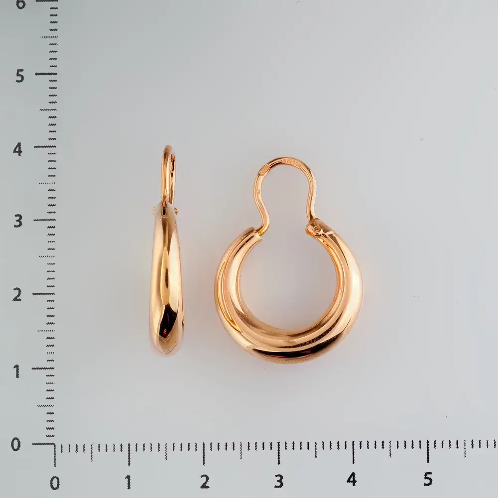 Серьги из красного золота 585 пробы