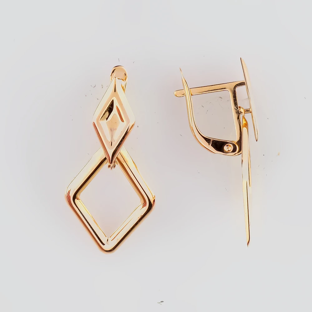 Серьги из красного золота 585 пробы