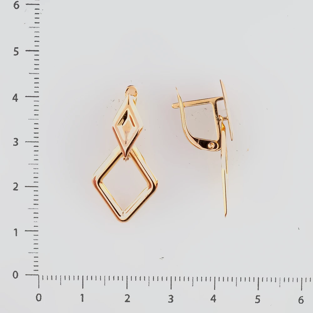 Серьги из красного золота 585 пробы