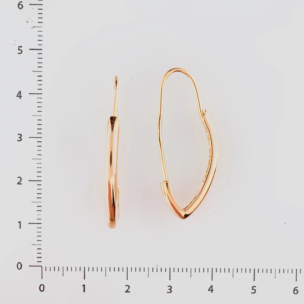 Серьги из красного золота 585 пробы