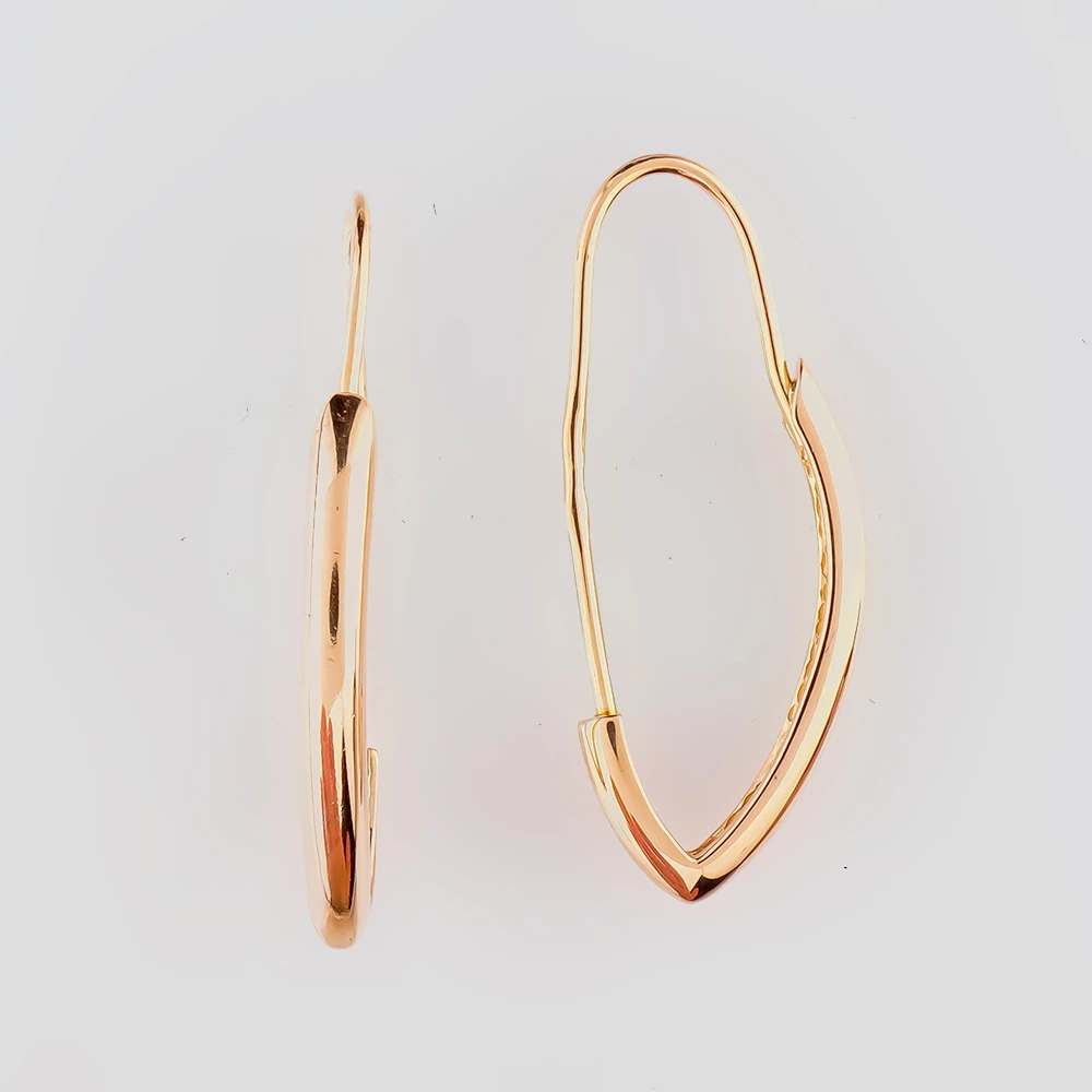 Серьги из красного золота 585 пробы