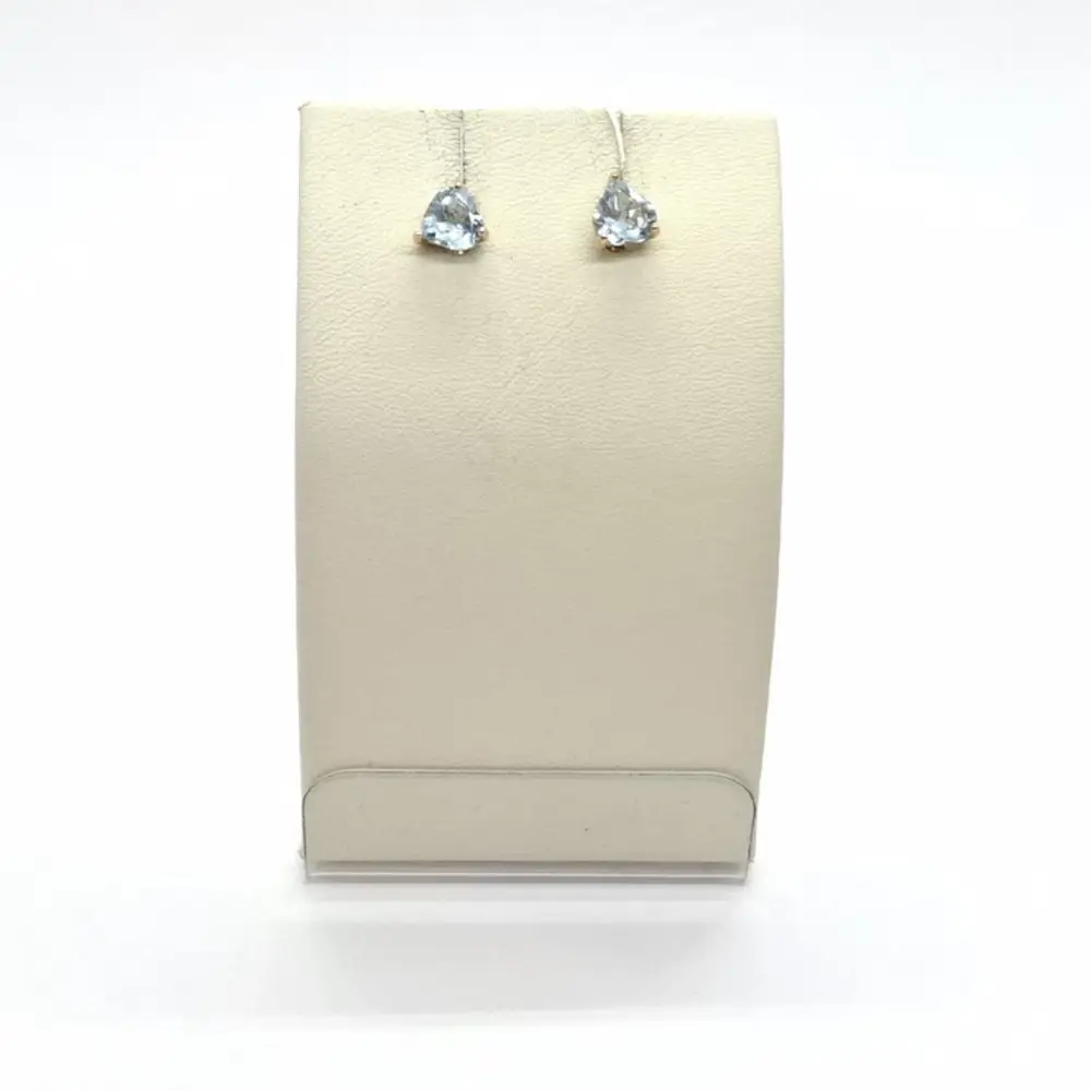 Серьги с топазом из красного золота 585 пробы