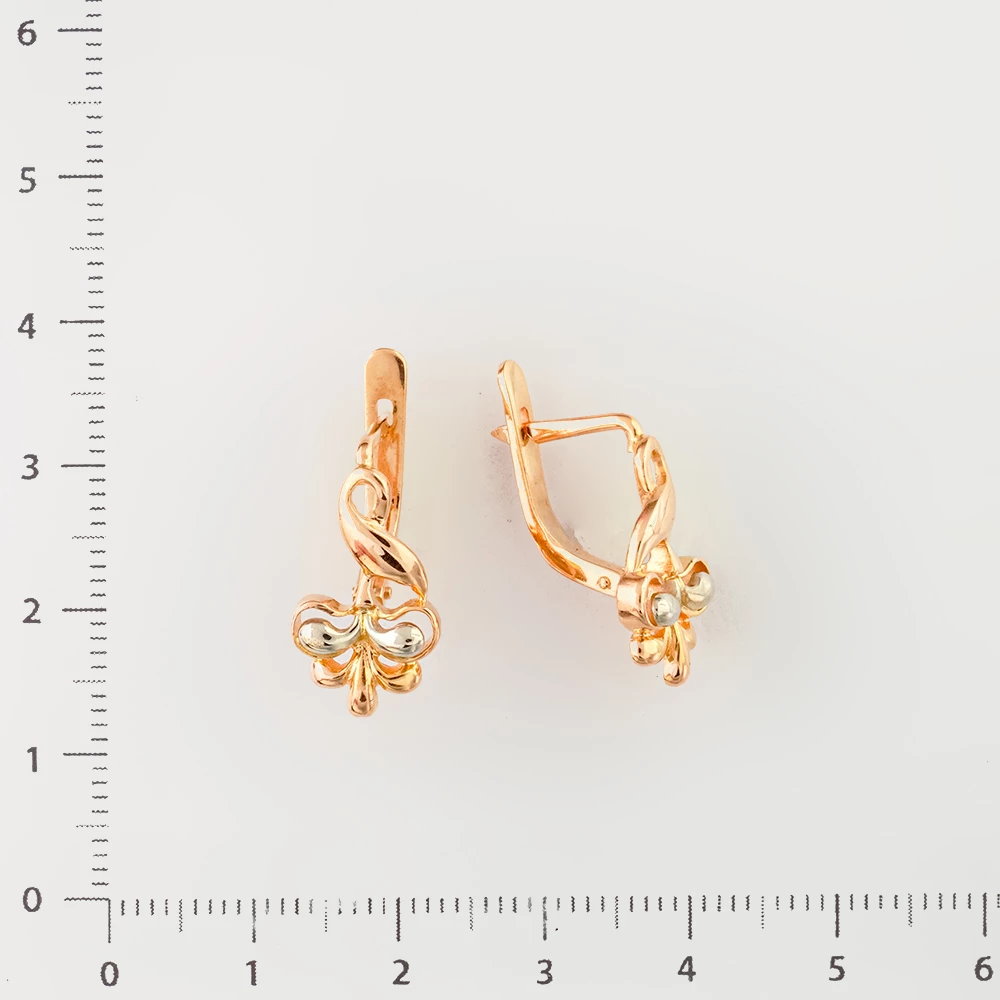 Серьги из красного золота 583 пробы