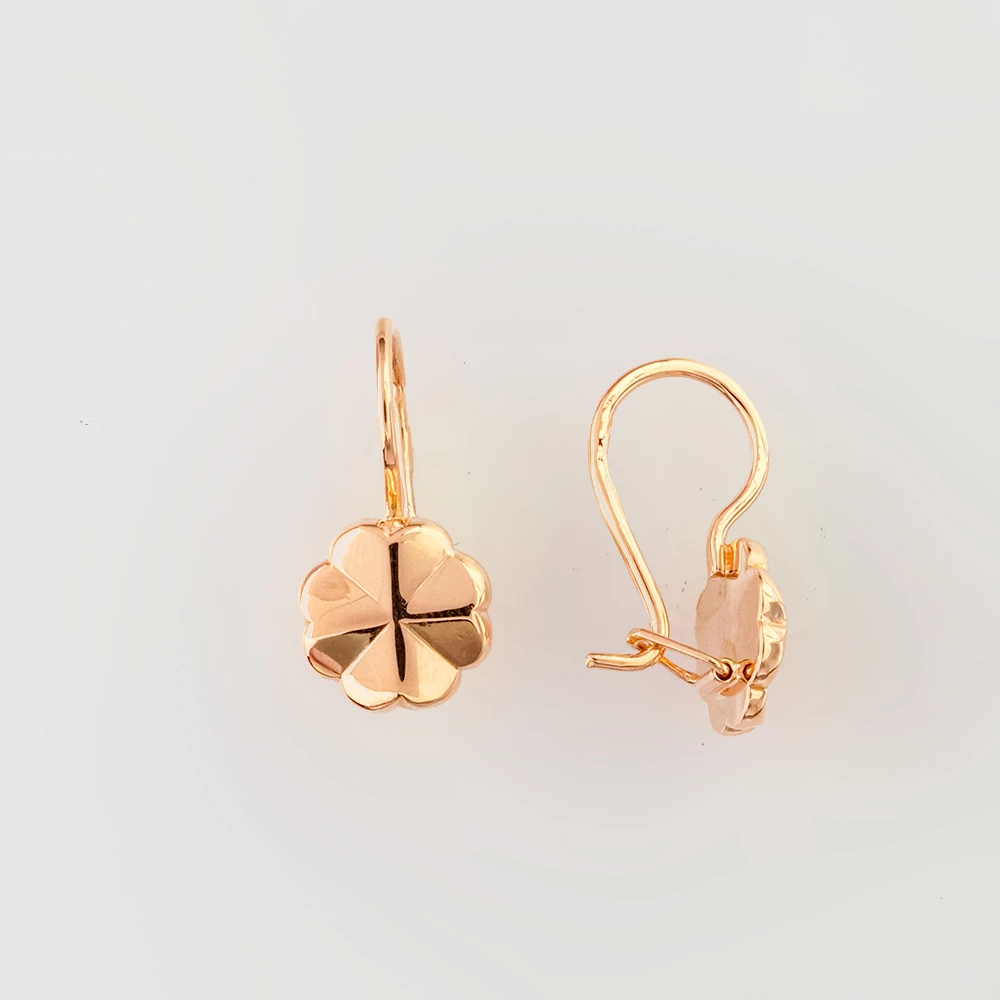 Серьги из красного золота 583 пробы