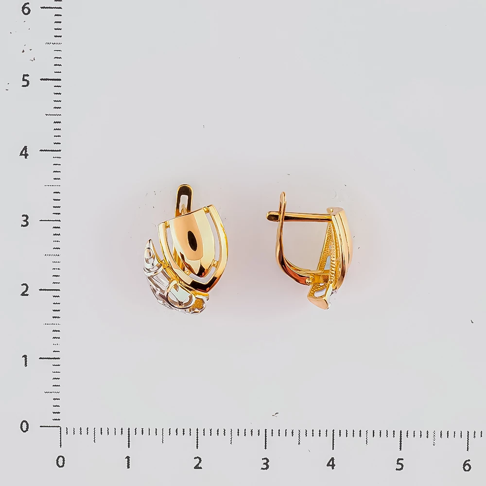 Серьги из красного золота 585 пробы