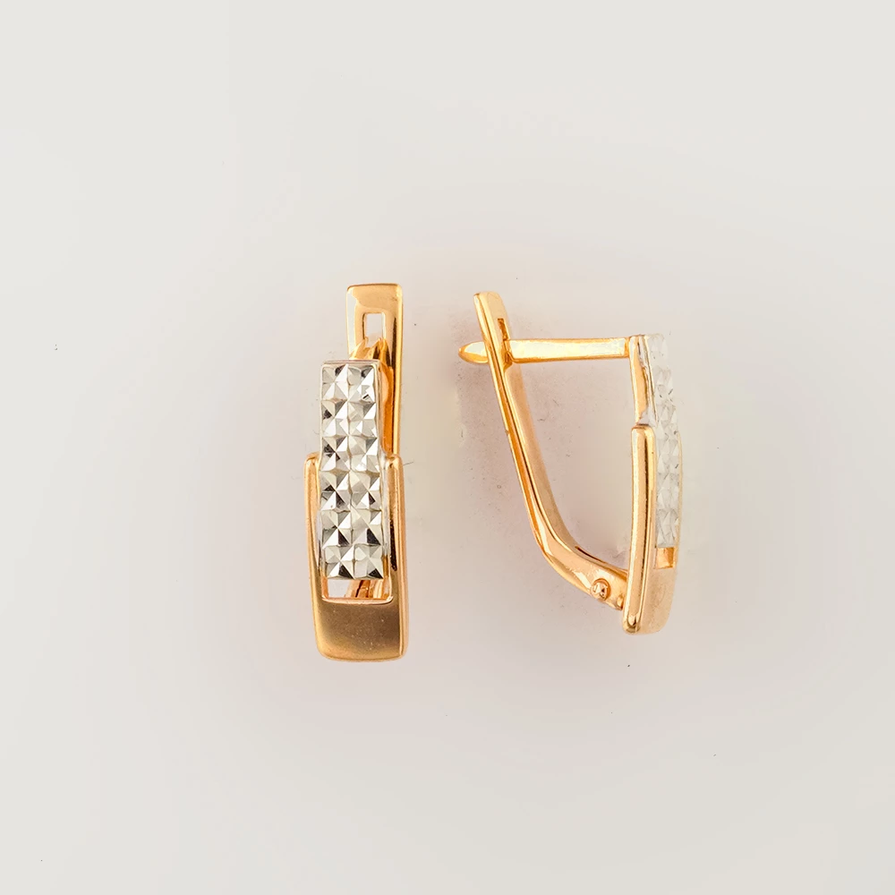 Серьги из красного золота 585 пробы