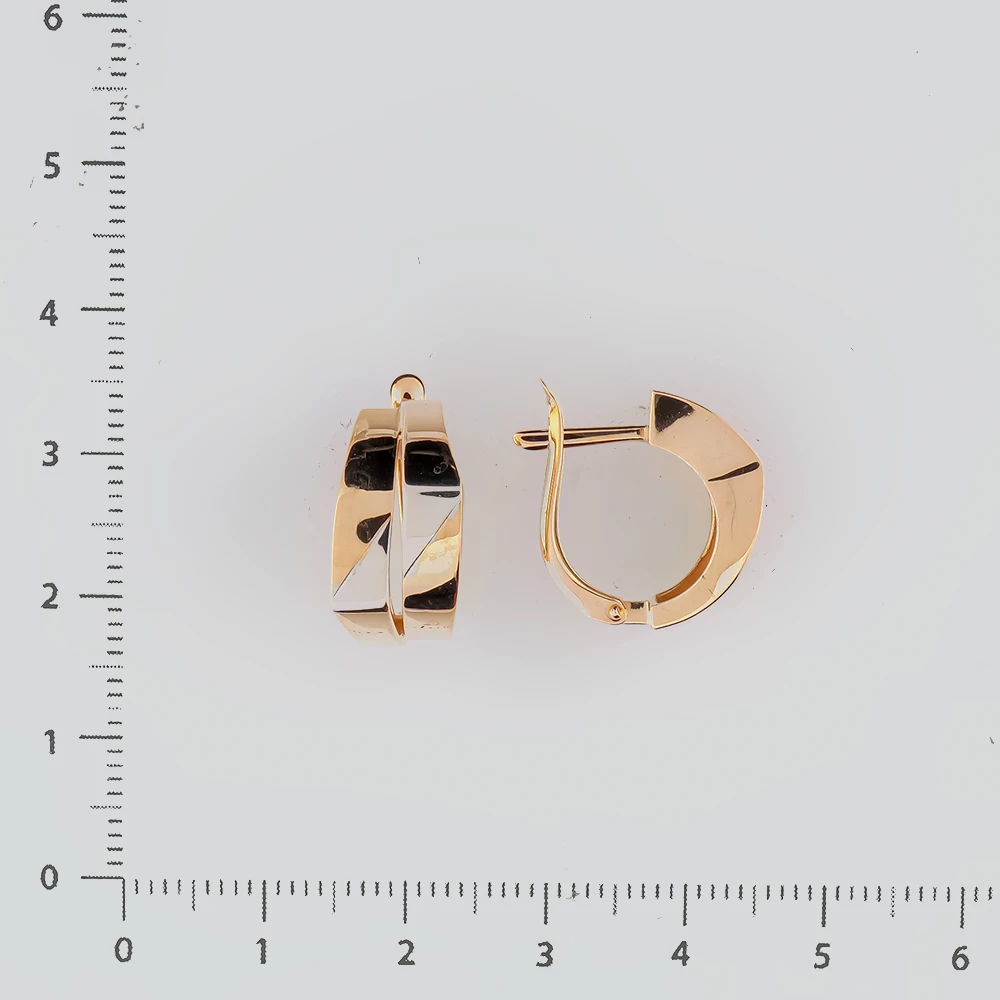 Серьги из красного золота 585 пробы