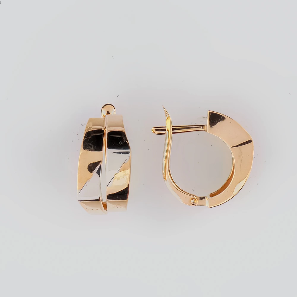 Серьги из красного золота 585 пробы