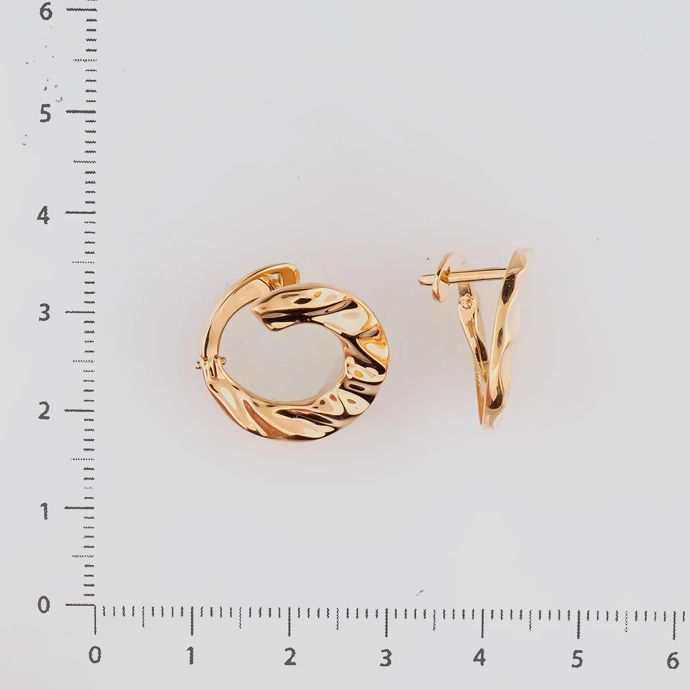 Серьги из красного золота 585 пробы