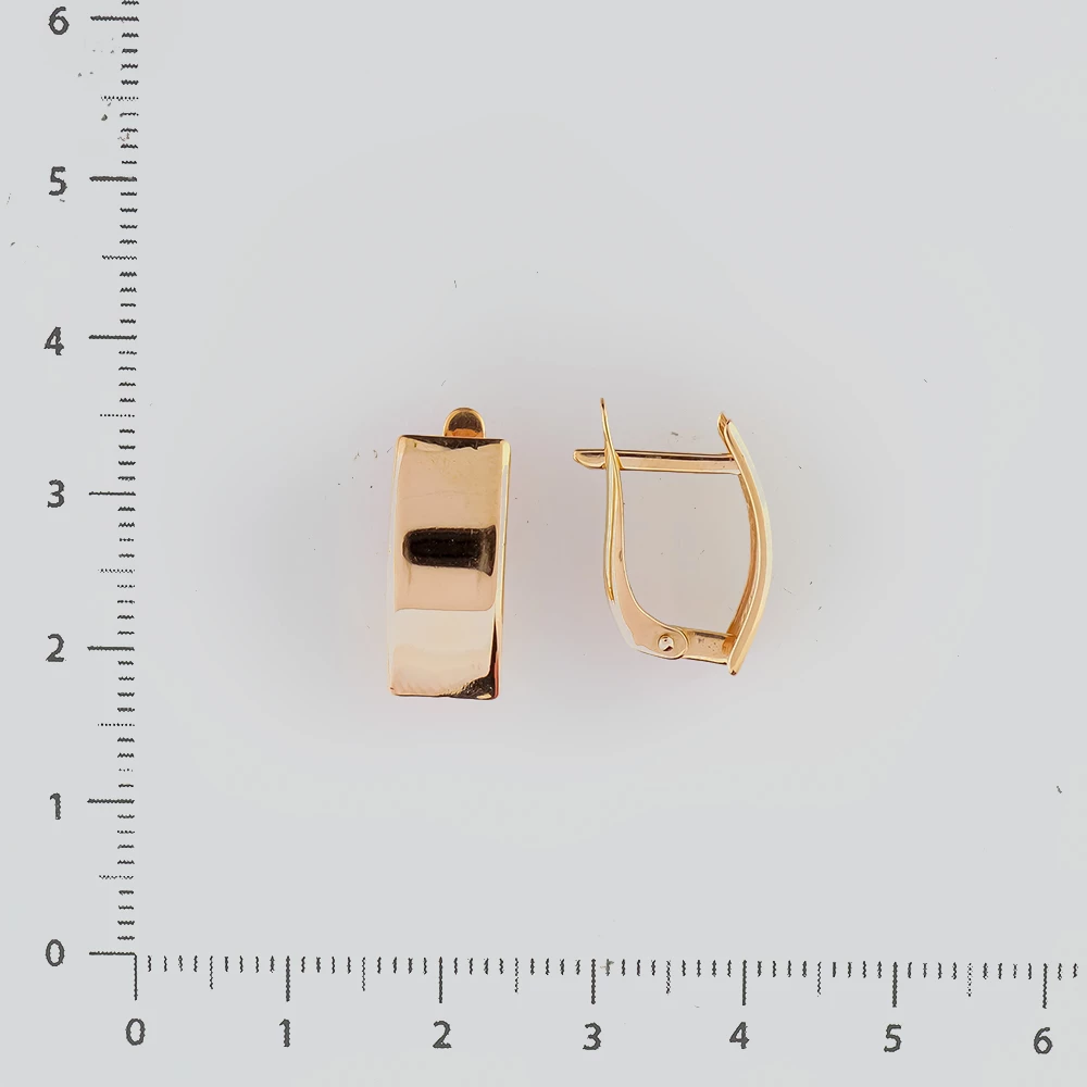 Серьги из красного золота 585 пробы