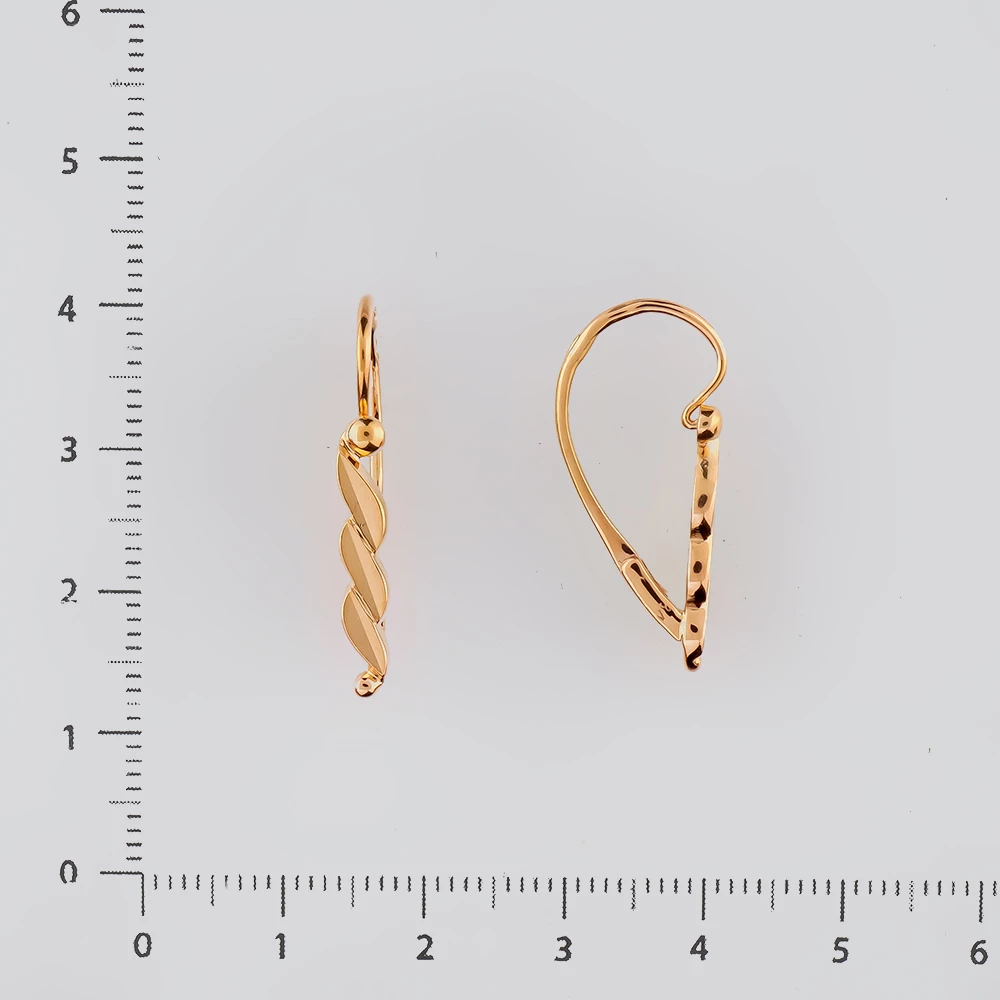 Серьги из красного золота 583 пробы