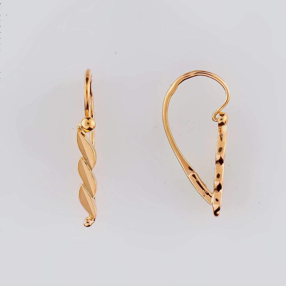Серьги из красного золота 583 пробы