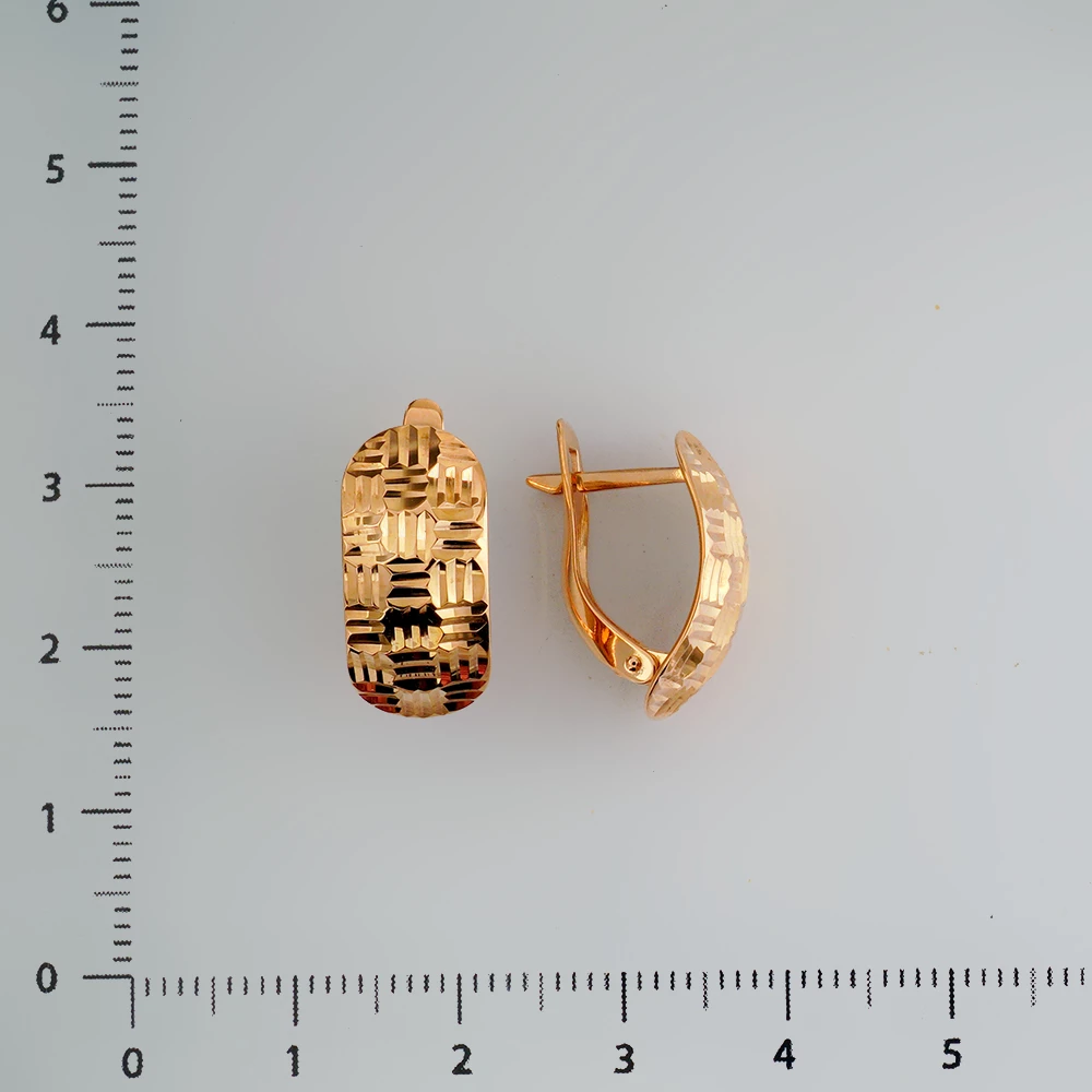 Серьги из красного золота 585 пробы