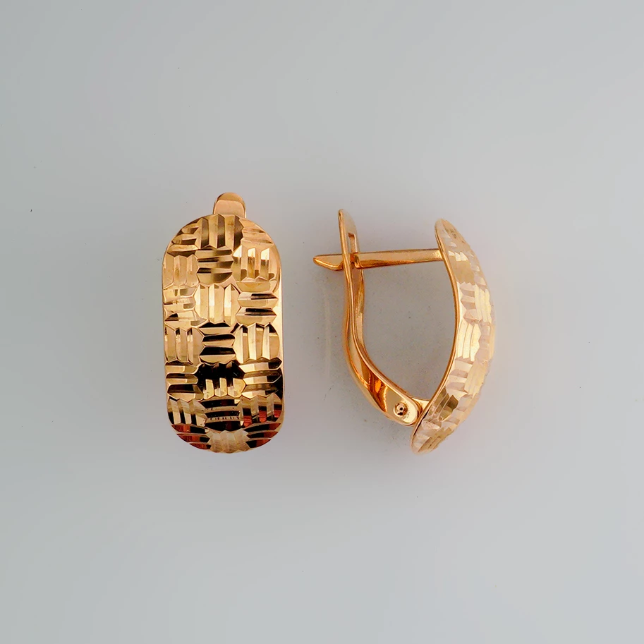 Серьги из красного золота 585 пробы