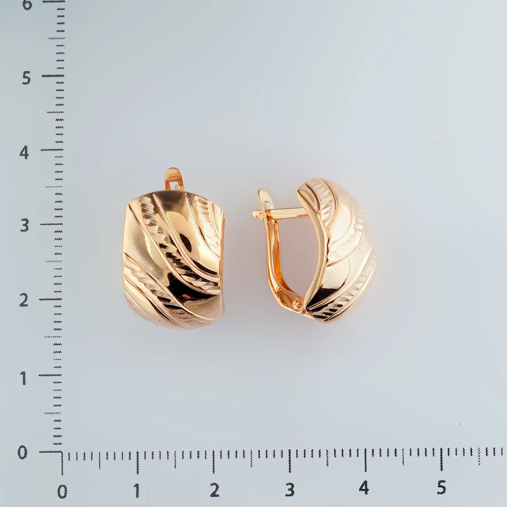 Серьги из красного золота 585 пробы