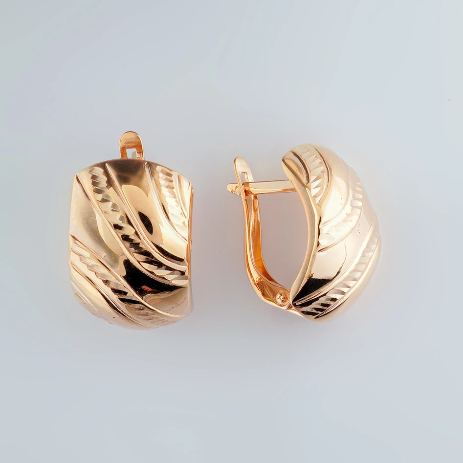 Серьги из красного золота 585 пробы