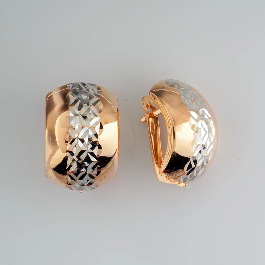 Серьги из красного золота 585 пробы