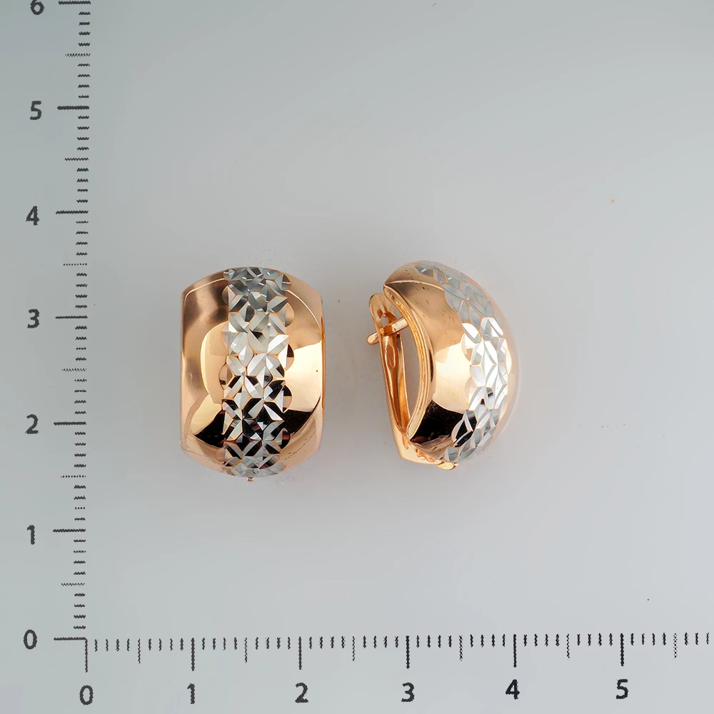 Серьги из красного золота 585 пробы