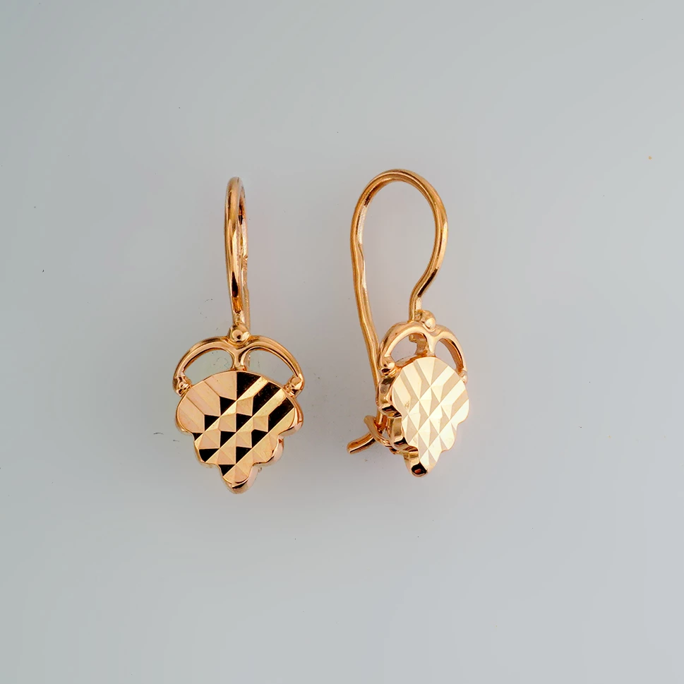 Серьги из красного золота 583 пробы Серьги из красного золота 583 пробы