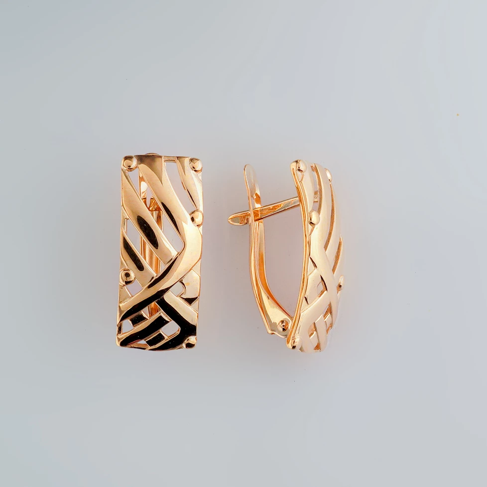 Серьги из красного золота 585 пробы
