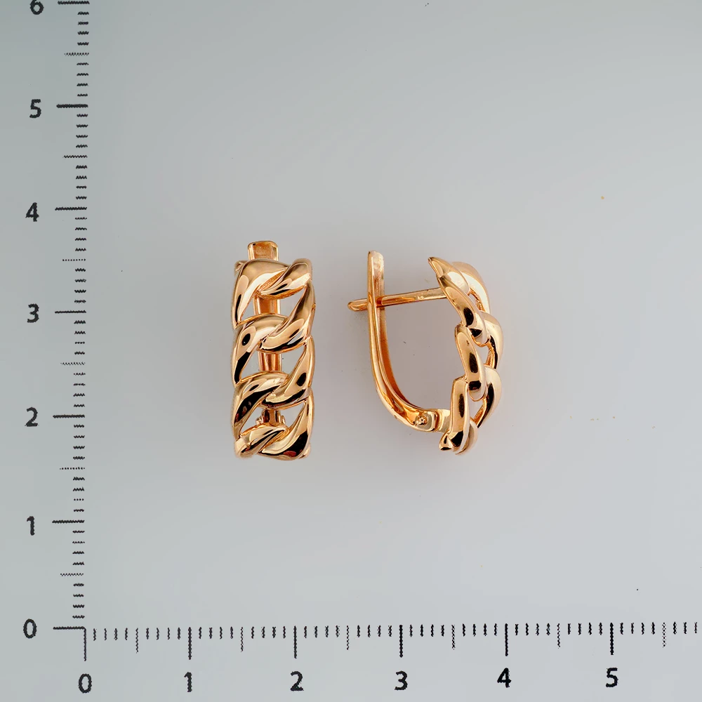 Серьги из красного золота 585 пробы