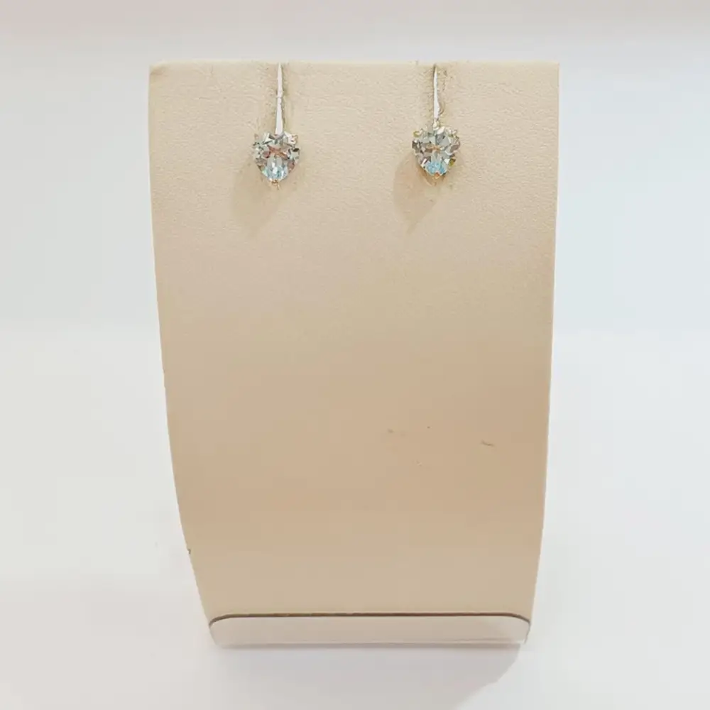 Серьги с топазом из красного золота 585 пробы