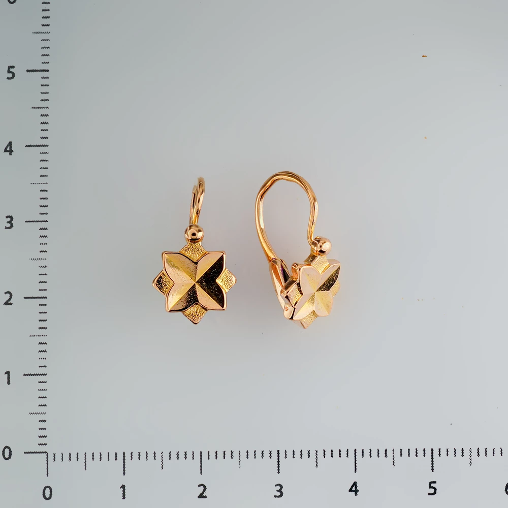 Серьги из красного золота 583 пробы