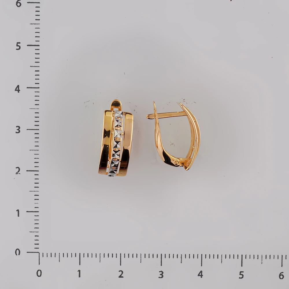 Серьги из красного золота 585 пробы
