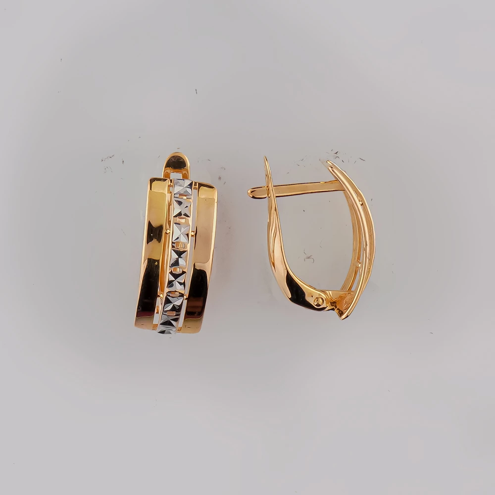 Серьги из красного золота 585 пробы