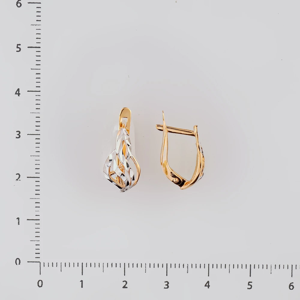 Серьги из красного золота 585 пробы