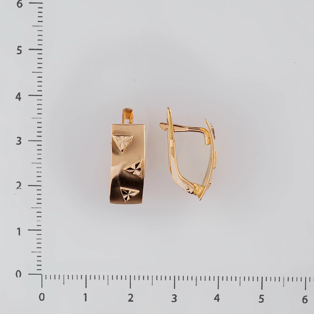 Серьги из красного золота 585 пробы
