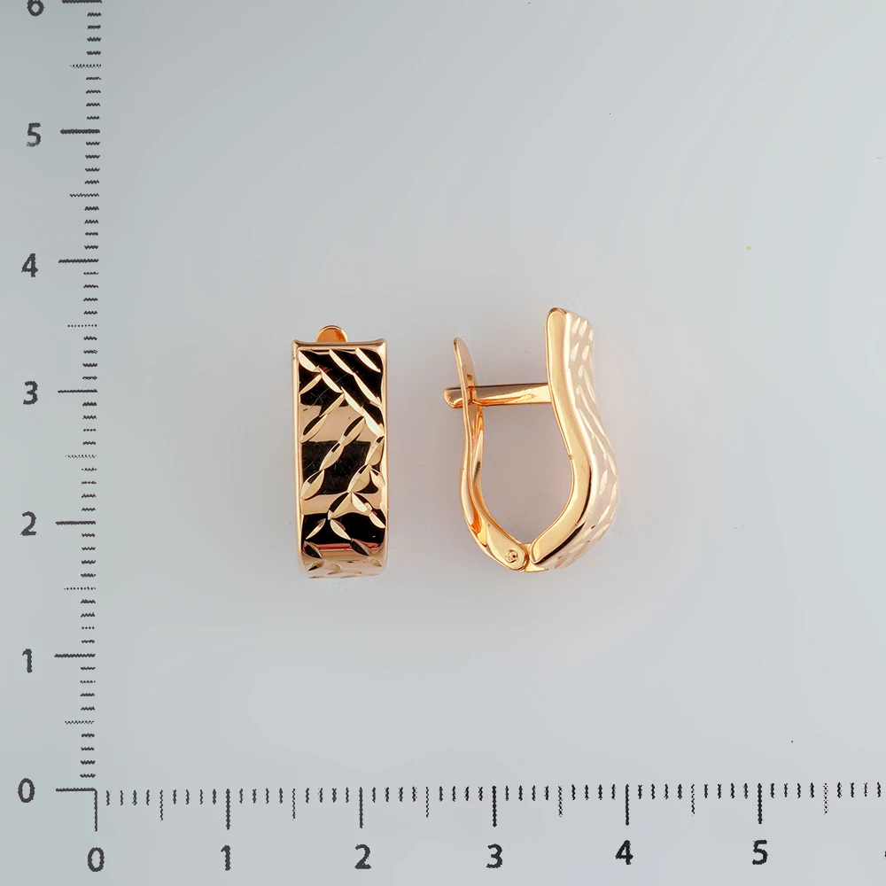 Серьги из красного золота 585 пробы
