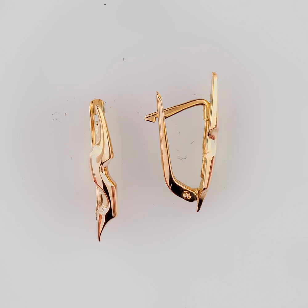Серьги из красного золота 585 пробы