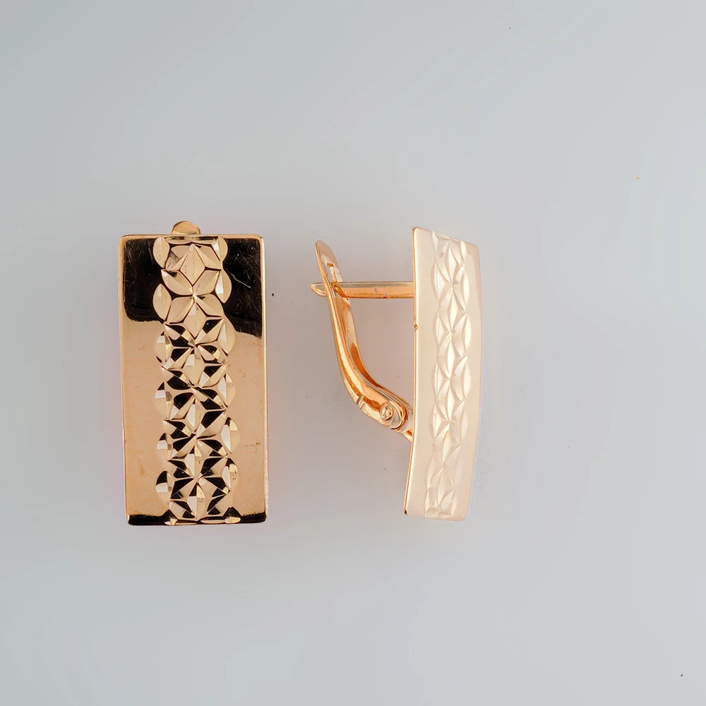 Серьги из красного золота 585 пробы