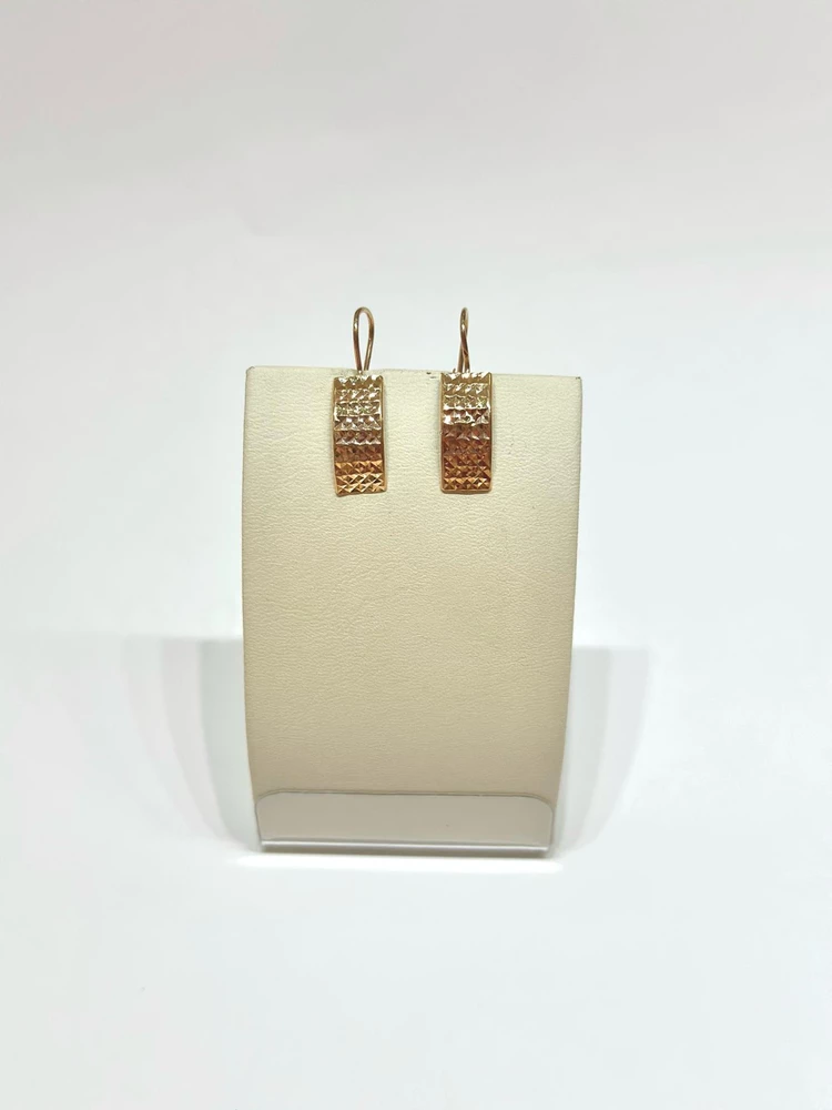 Серьги из красного золота 585 пробы