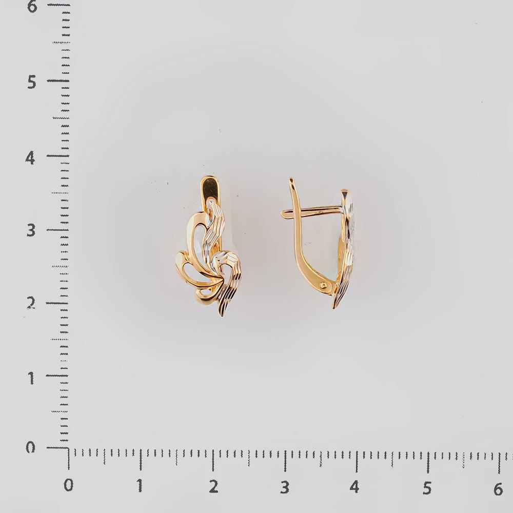 Серьги из красного золота 585 пробы