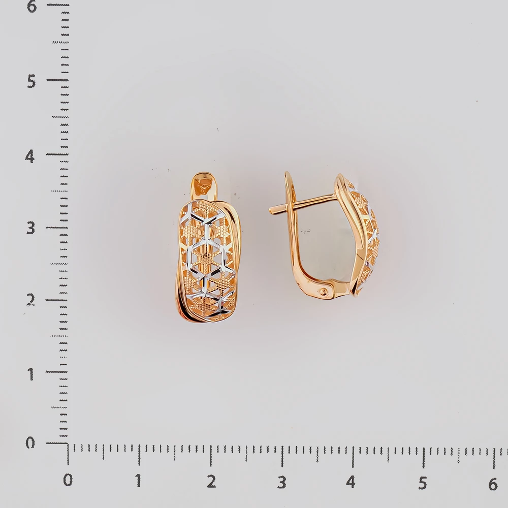 Серьги из красного золота 585 пробы