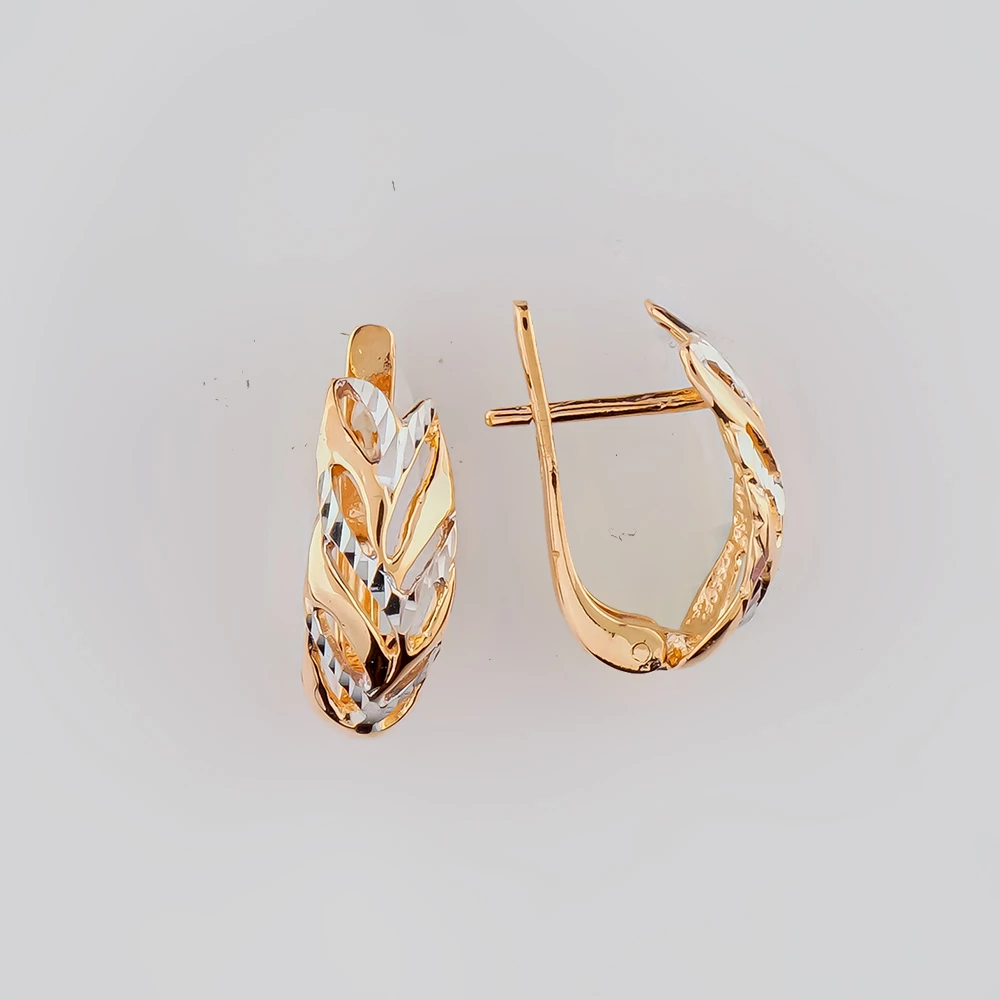 Серьги из красного золота 585 пробы